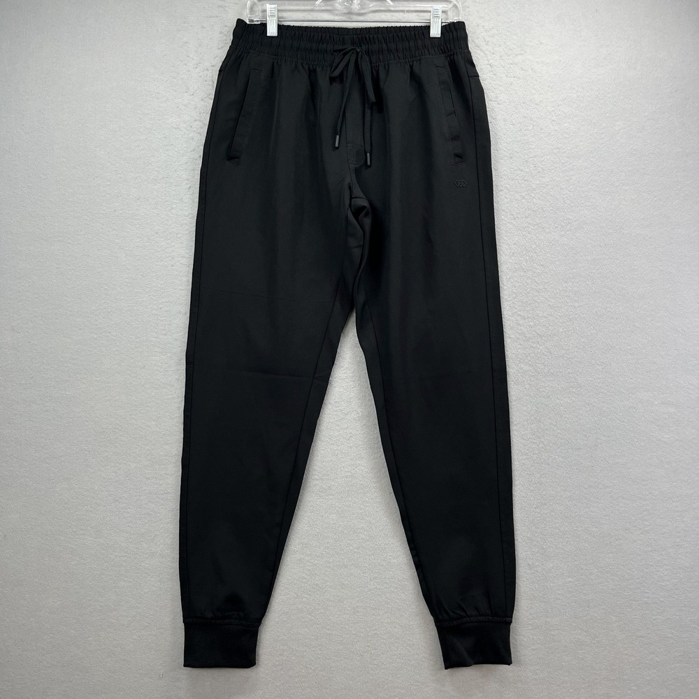LEG3ND Jogger Pants Womens Medium M Black Elastic Drawstring Athletic Gym Active